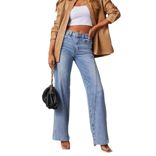Damen Hochtaillierte Flared Jeans R&B