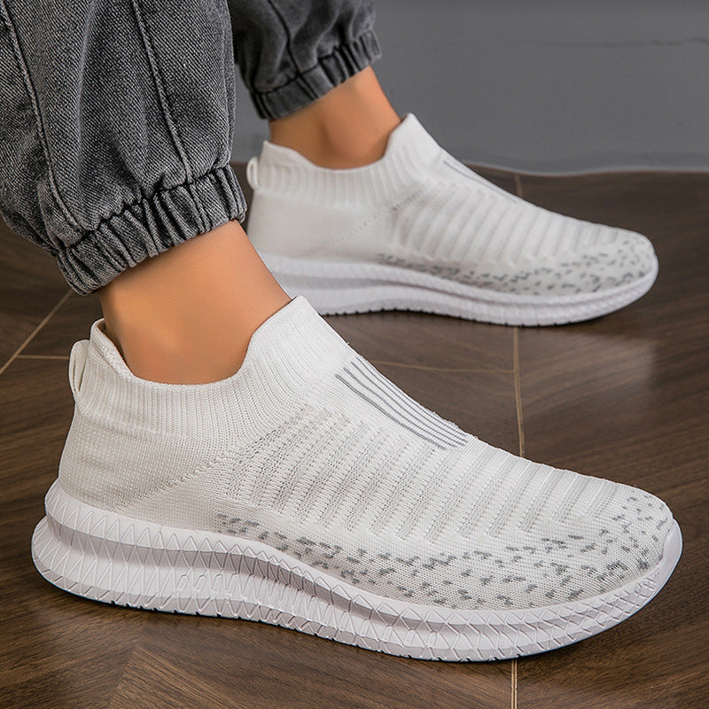 Damen Sneakers aus atmungsaktivem Strickmaterial mit flexibler Sohle R&B