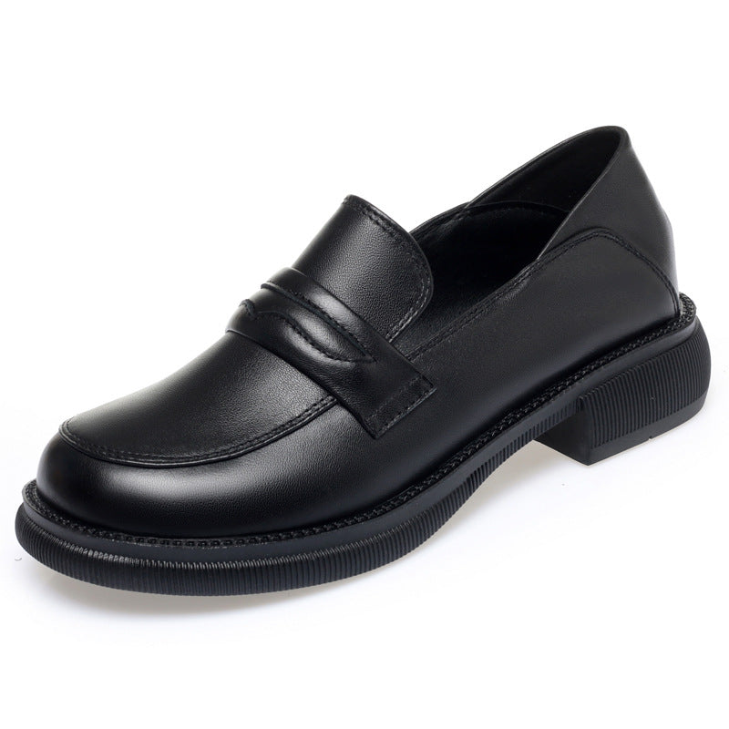 Damen Klassische Mokassins mit modischem Riemen und bequemer Sohle R&B
