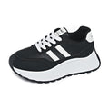 Damen sportliche Plateau Sneakers mit atmungsaktiver Mesh-Oberfläche R&B