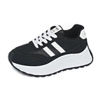 Damen sportliche Plateau Sneakers mit atmungsaktiver Mesh-Oberfläche R&B