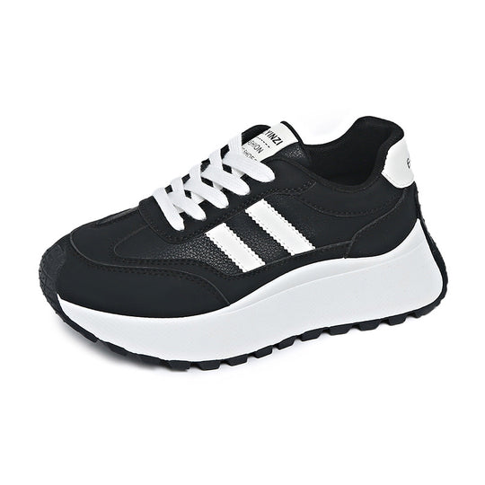 Damen sportliche Plateau Sneakers mit atmungsaktiver Mesh-Oberfläche R&B