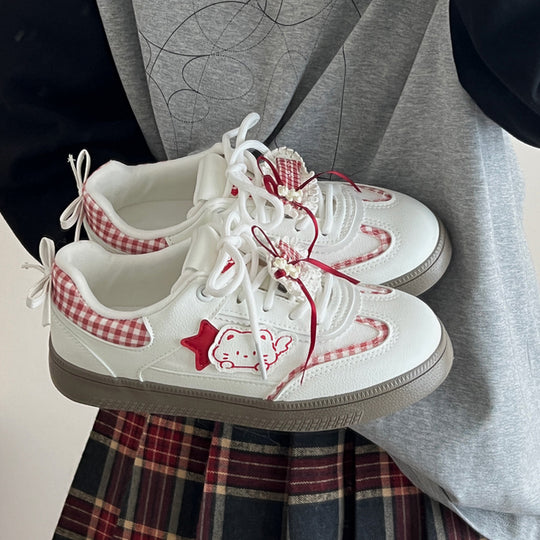 Damen Verspielte Sneakers mit kreativem Motiv R&B