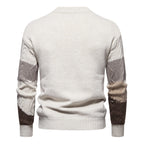 Herren Strickpullover mit modernem Zopfdesign und grafischen Akzenten