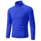 Herren Komfortabler Rollkragenpullover mit strukturiertem Design und hochwertiger Baumwolle