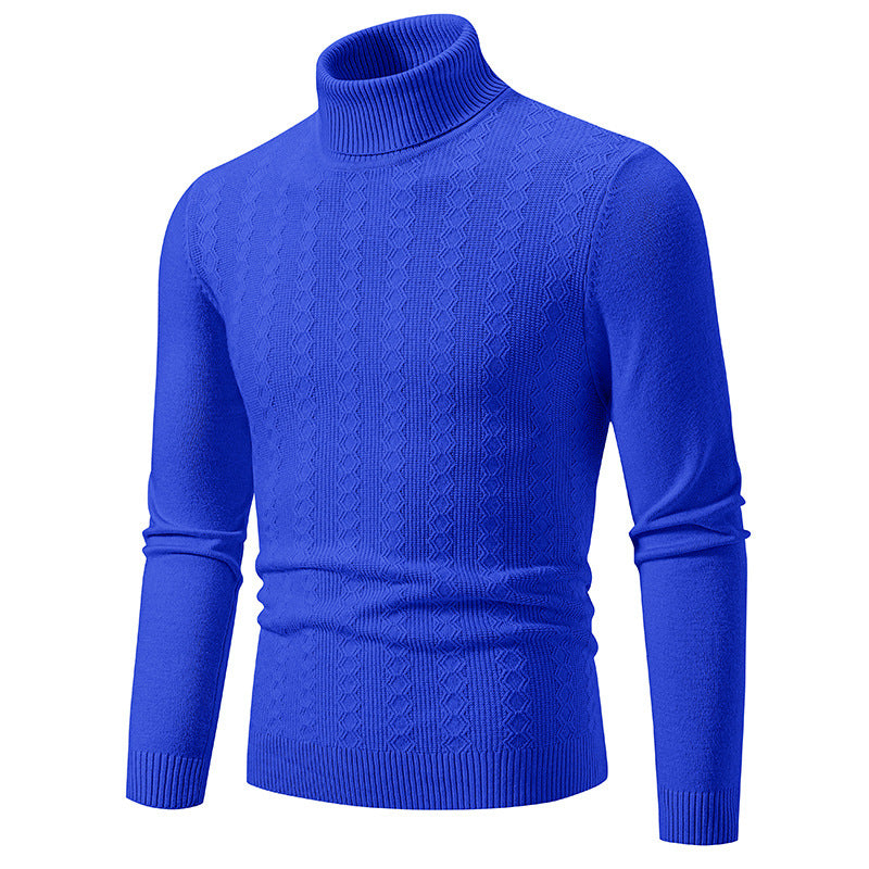 Herren Komfortabler Rollkragenpullover mit strukturiertem Design und hochwertiger Baumwolle