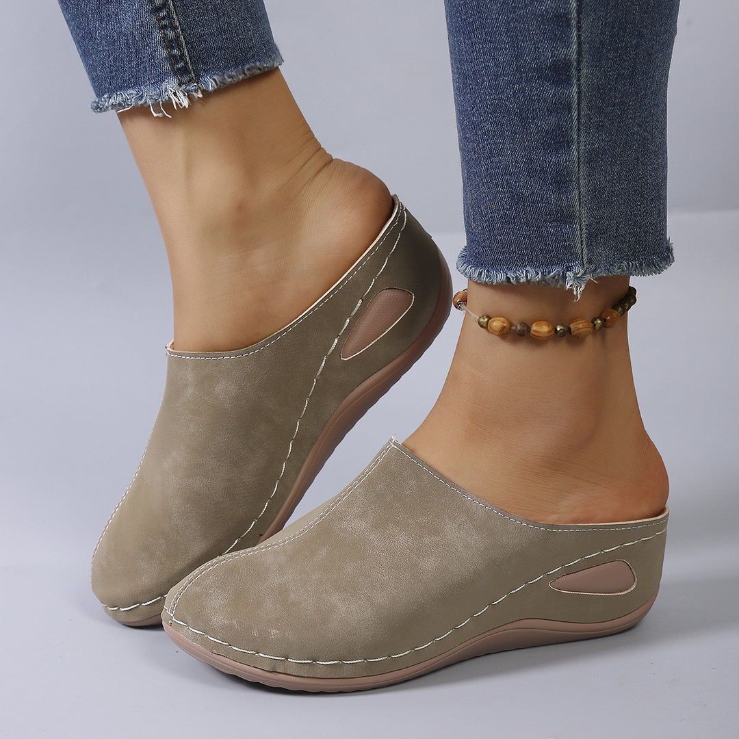 Damen Clogs mit ergonomischem Fußbett und rutschfester Sohle R&B
