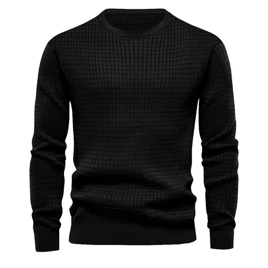 Herren strukturierter Langarmpullover R&B