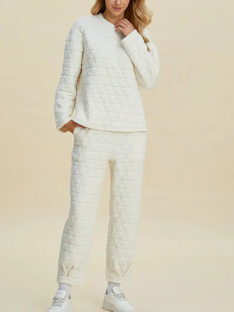 Damen Quilted Lounge-Set R&B