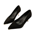 Damen elegante spitze Pumps mit metallic Akzent R&B