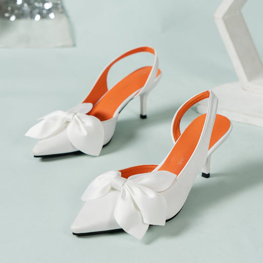 Damen Slingback Pumps mit eleganter Schleifen-Applikation R&B