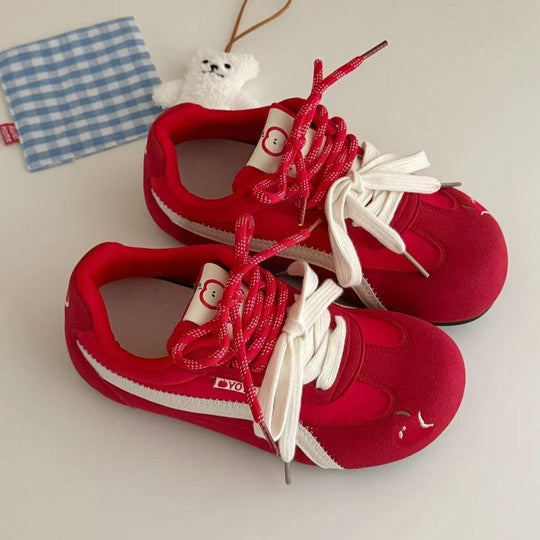 Damen Sportliche Sneakers mit verspieltem Obstmotiv R&B