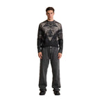 Herren Weite Chino-Hose mit hoher Taille
