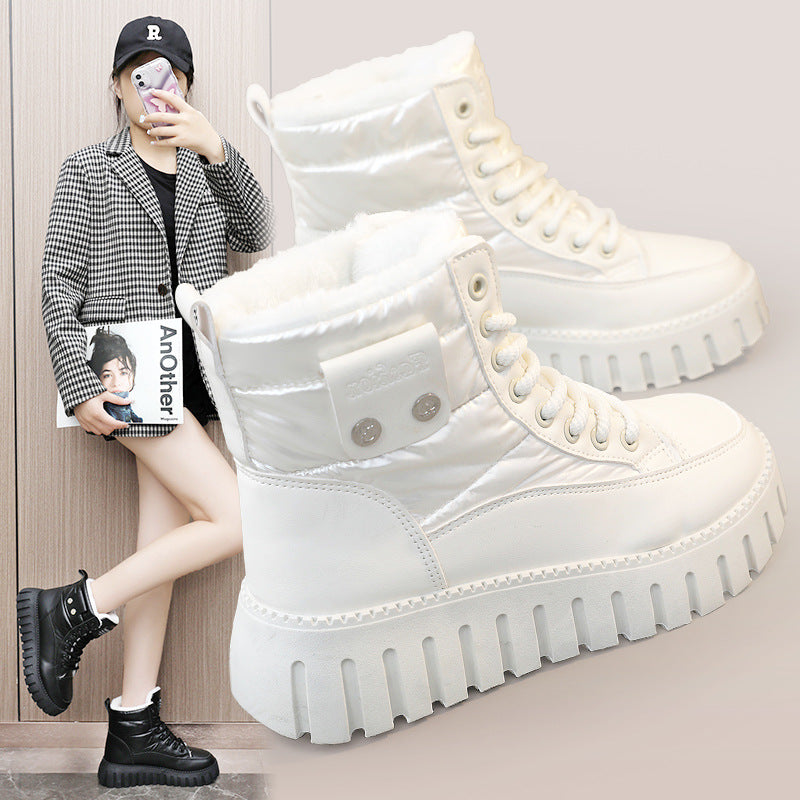 Damen modische Winterstiefel mit temperaturisolierendem Innenfutter und rutschfester Sohle R&B