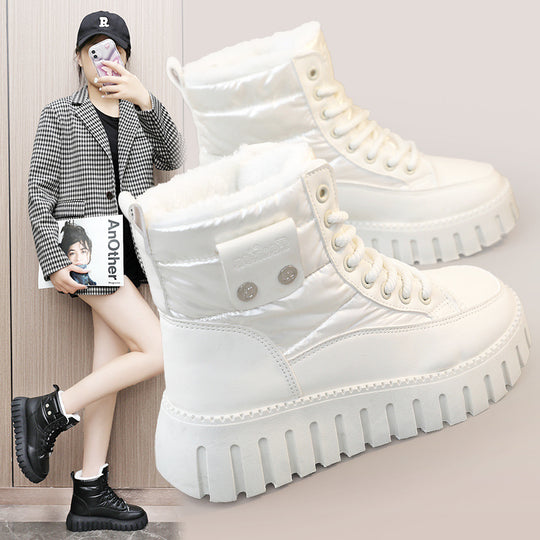 Damen modische Winterstiefel mit temperaturisolierendem Innenfutter und rutschfester Sohle R&B