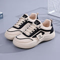 Damen Sportliche Sneaker mit gepolsterter Innensohle und modischem Materialmix