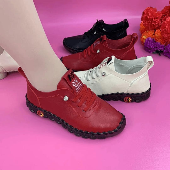Damen Bequeme und stilvolle Schnürschuhe aus hochwertigem Leder R&B
