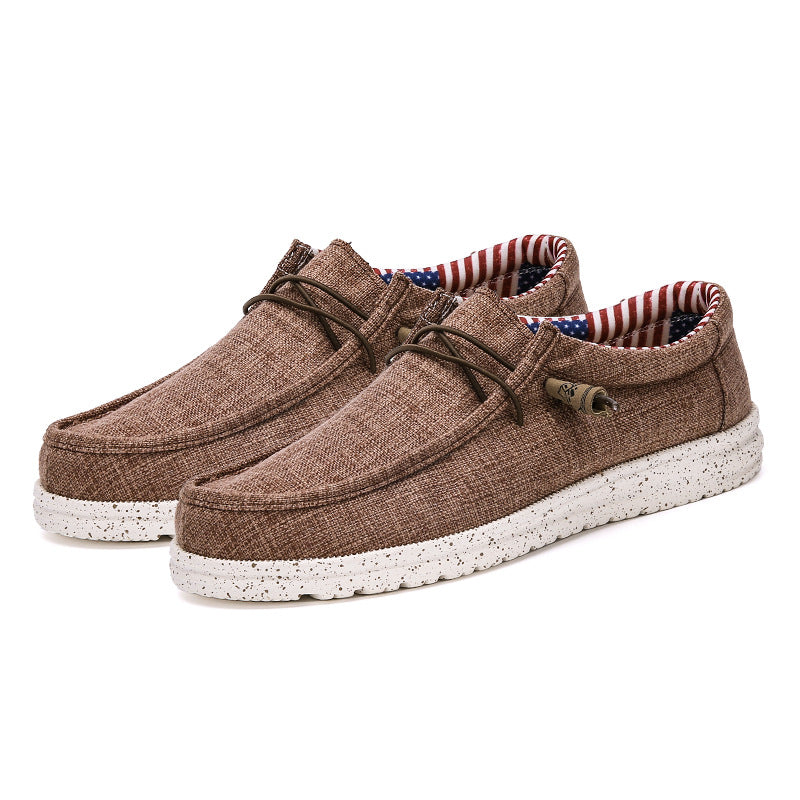 Damen Bequeme Freizeitschuhe aus atmungsaktivem Leinenmaterial mit rutschfester Sohle
