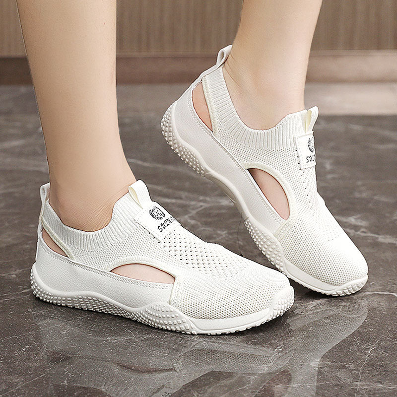 Damen Atmungsaktive Freizeitschuhe mit elastischem Einstieg und rutschfester Sohle R&B