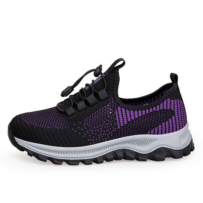 Damen Hochleistungs Fitness-Sneaker mit elastischem Schnellschnürsystem R&B