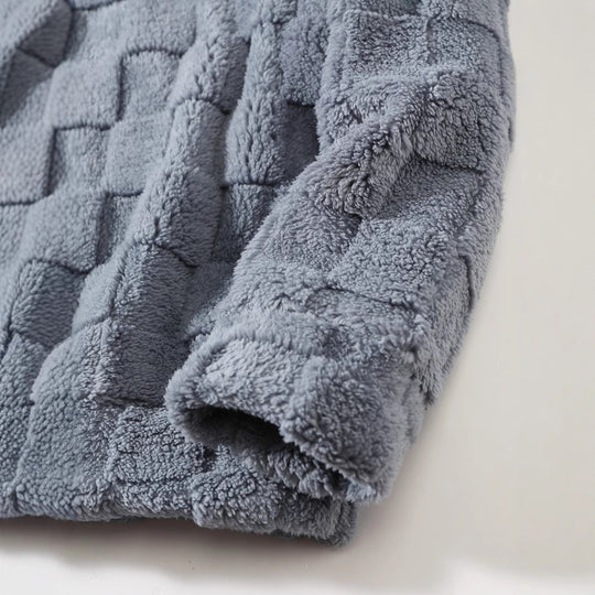 Damen Gemütliches Fleece-Set mit Kapuze und elastischem Bund R&B