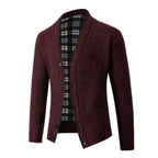 Damen Strickjacke im modernen Herringbone-Muster R&B