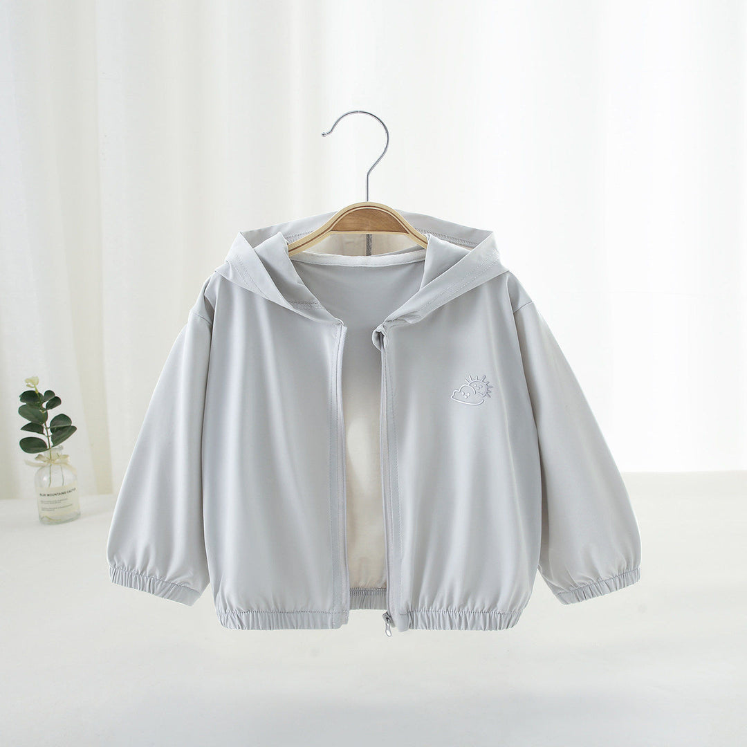 Unisex nan leichte atmungsaktive Kapuzen-Zip-Jacke mit elastischen Bündchen R&B
