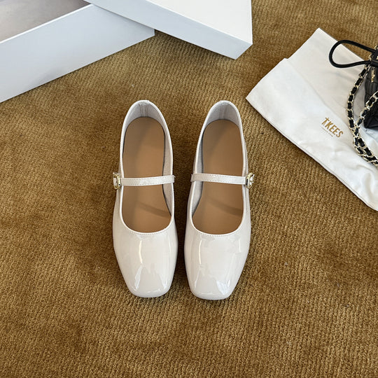 Damen Elegante Ballerinas mit modischer Schnalle und komfortabler Polsterung R&B