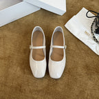 Damen Elegante Mary Jane Ballerinas mit modischem Riemchen und hochwertiger Leder-Oberfläche R&B