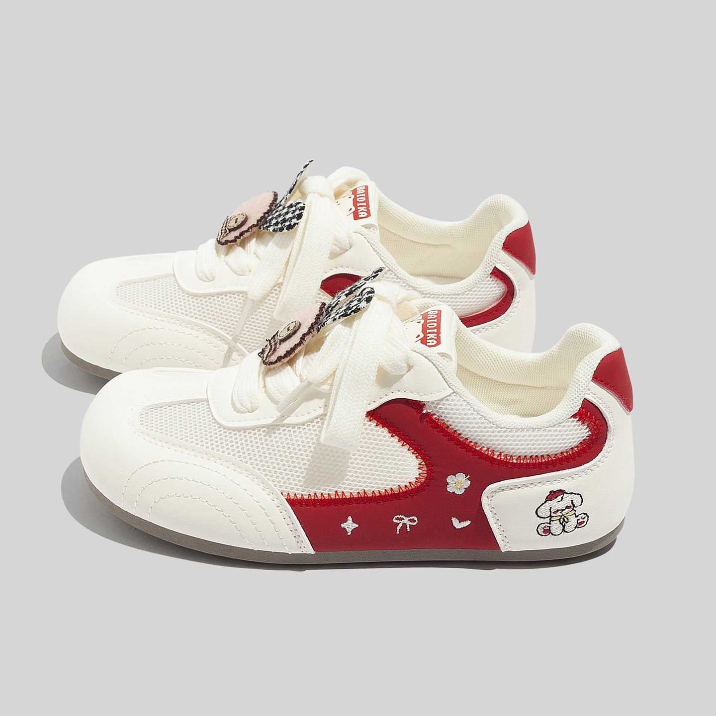 Damen Sportliche Sneakers mit verspieltem Tiermotiv und atmungsaktiver Mesh-Oberfläche