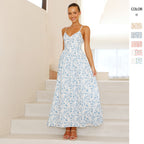 Damen Maxi-Kleid mit floralen Mustern R&B
