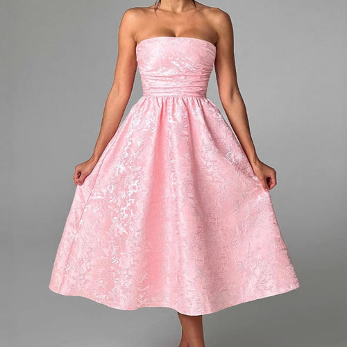 Damen Cocktailkleid mit schimmerndem Stoff und figurbetontem Oberteil R&B