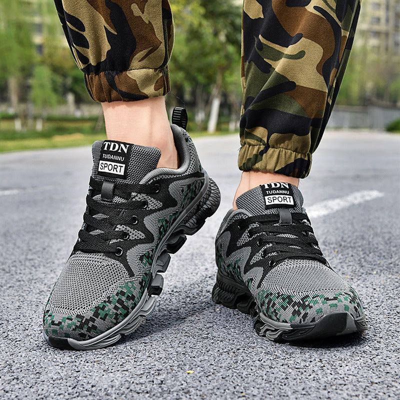 Damen Sportliche Sneaker mit atmungsaktivem Mesh-Obermaterial und stabiler Sohle