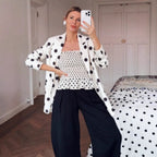 Damen modischer Blazer mit Punkten R&B