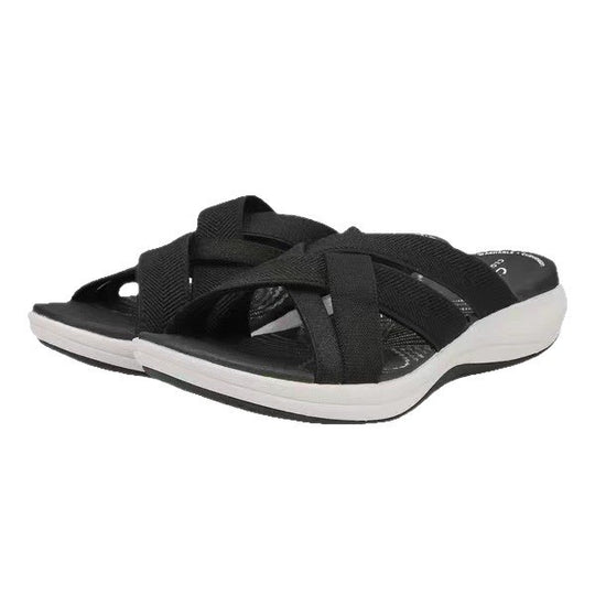 Damen flexible Riemchen-Sandalen mit anatomischer Fußbettung R&B