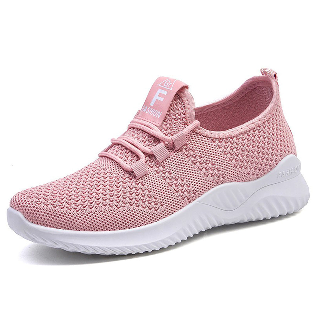 Damen Atmungsaktive Lauf- und Freizeitschuhe mit elastischem Strickoberteil R&B