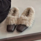 Damen Mokassins mit flauschigem Kragen und stylischem Design R&B