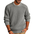 Herren lockerer Grobstrickpullover mit Raglanärmeln
