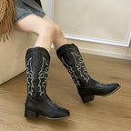 Damen Cowboystiefel im edlen Design mit detaillierter Stickerei R&B