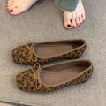 Damen Komfortable Ballerinas mit trendigem Leopardenmuster R&B