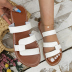 Damen Slipper mit verstellbarem Riemendesign und rutschfester Sohle R&B