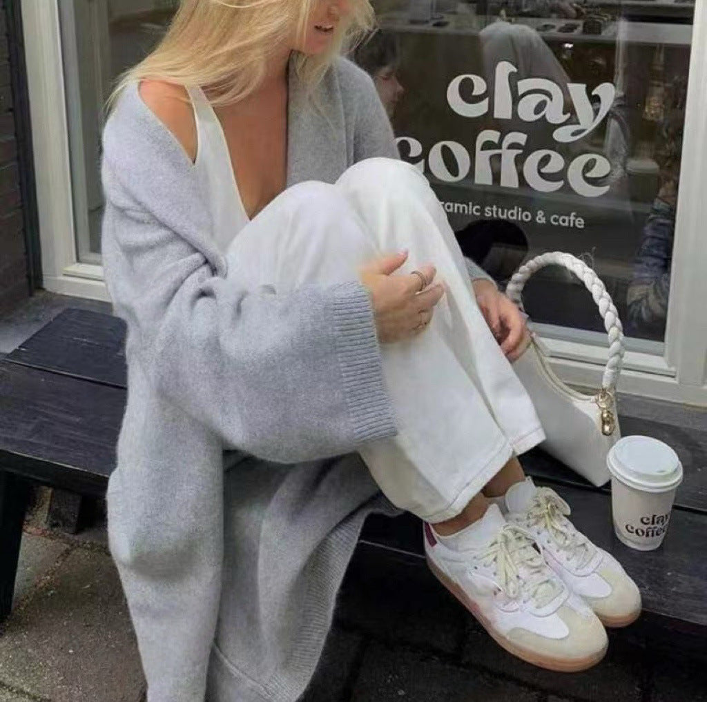Damen lässiger Oversized Cardigan R&B