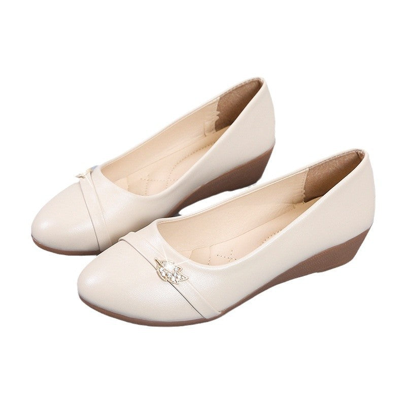 Damen Ballerinas mit eleganter Schmuckverzierung und bequemer Innensohle R&B