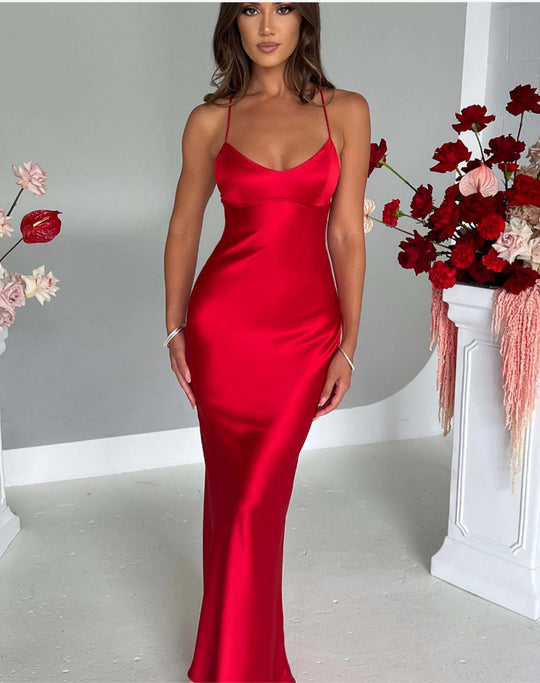 Damen elegantes Kleid mit schmalem Schnitt und trägerloser Silhouette R&B