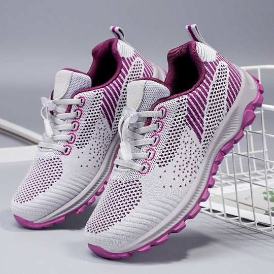 Damen Sportliche Laufschuhe mit atmungsaktivem Strickoberteil und innovativem Schnellschnürsystem R&B