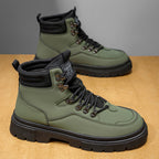 Damen strapazierfähige winterliche Schnürstiefel mit rutschfester Sohle und isolierendem Innenfutter