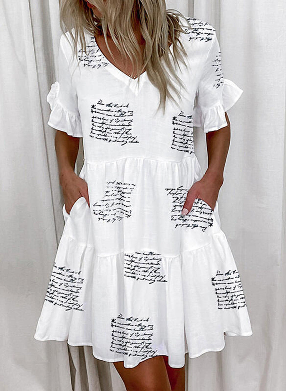 R&B | Pendelkleid mit V-Ausschnitt