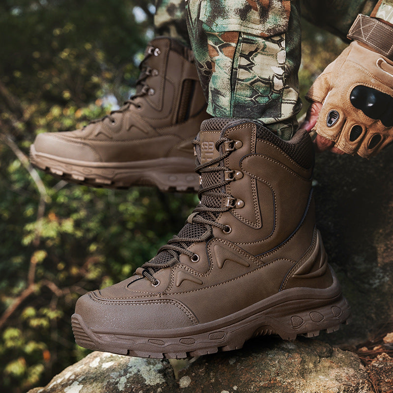 Herren modische Outdoor-Boots mit hohem Knöchelschutz und rutschfester Sohle R&B