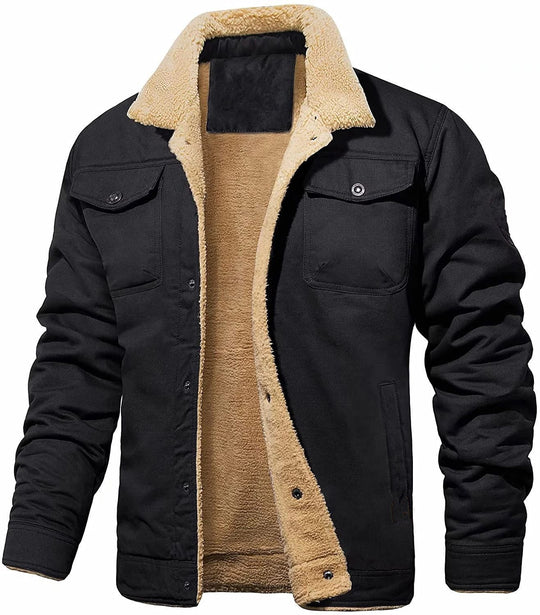 Herren gefütterte Arbeitsjacke mit hochflorigem Futter R&B