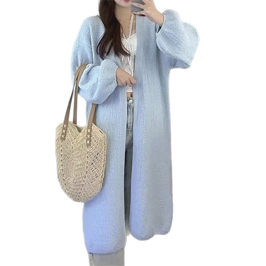Damen Langer, gemütlicher Strickoverall mit überschnittenen Schultern R&B